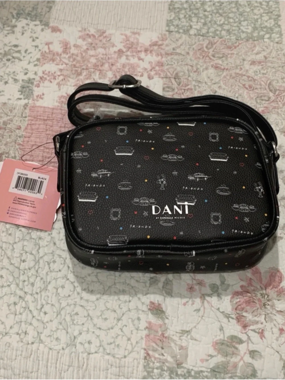 Danielle Nicole Black Central Perk Crossbody Bag - Picture 2 of 3